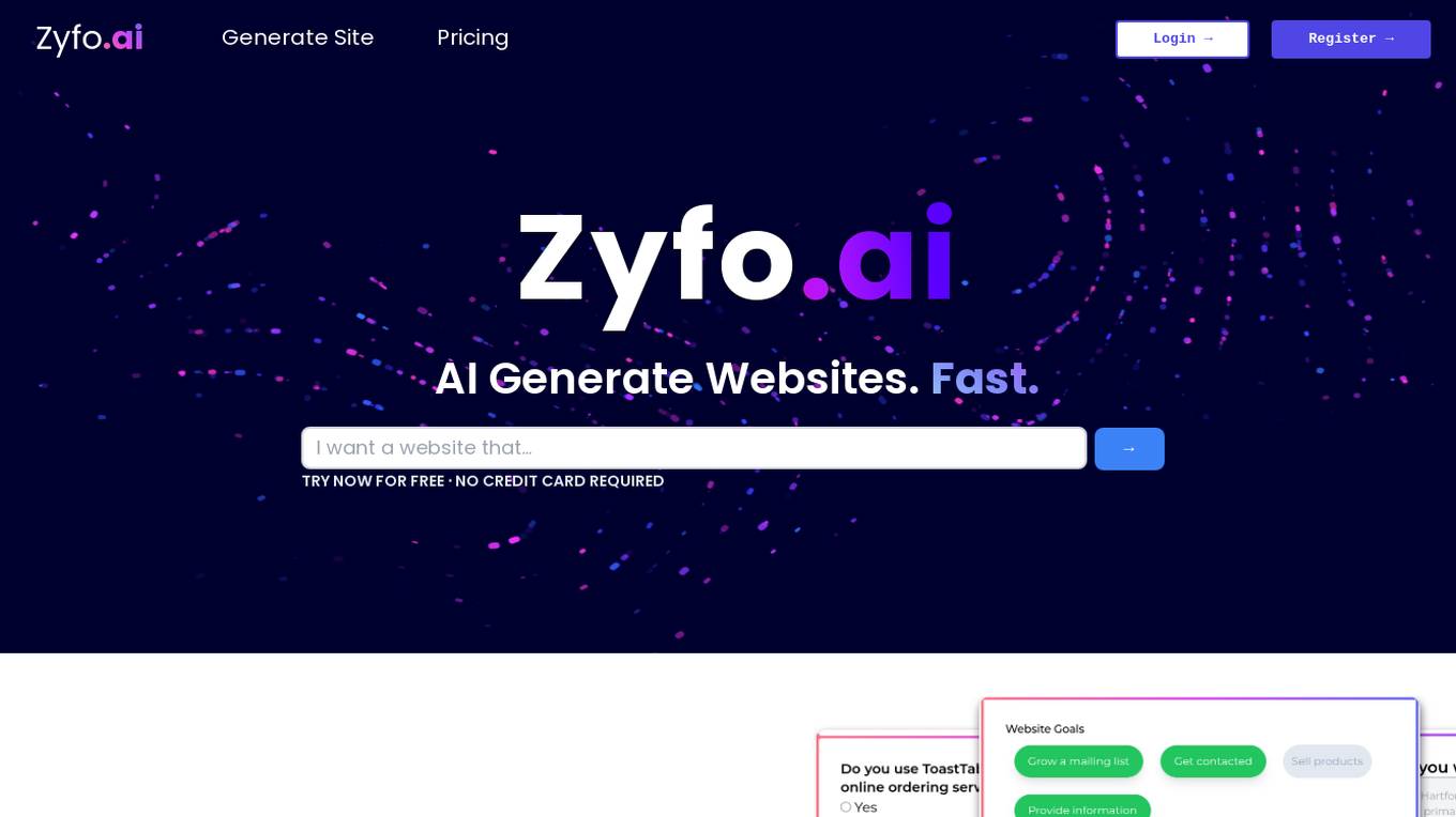 Zyfo.ai Screenshot