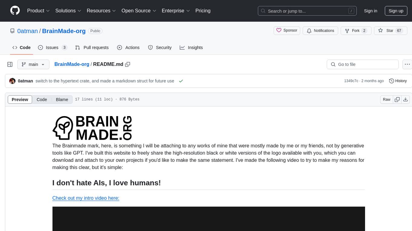 BrainMade-org Screenshot