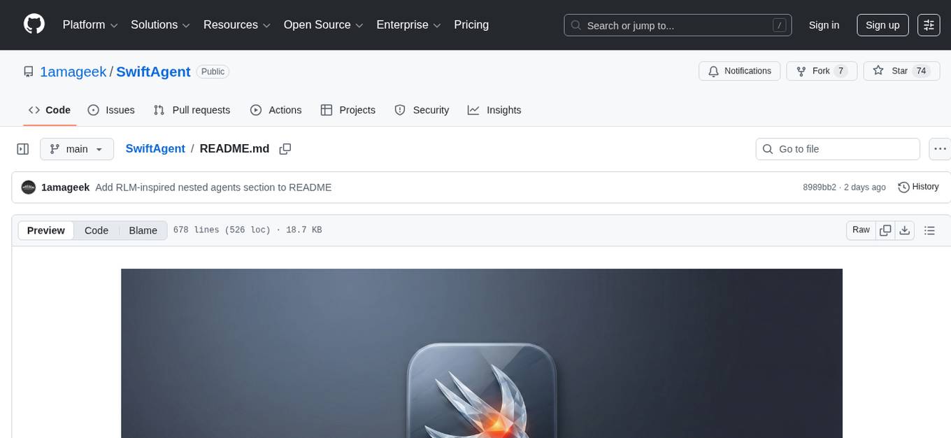 SwiftAgent Screenshot