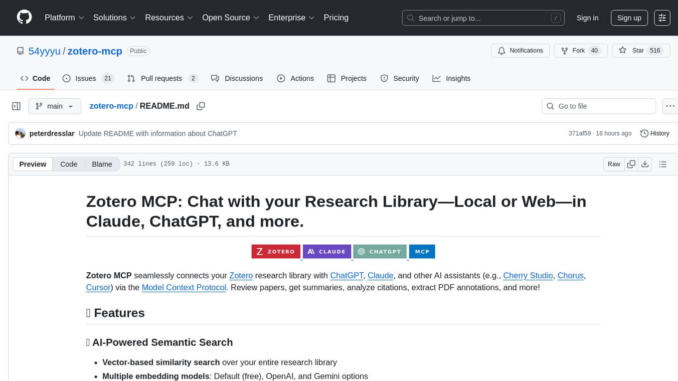 zotero-mcp Screenshot