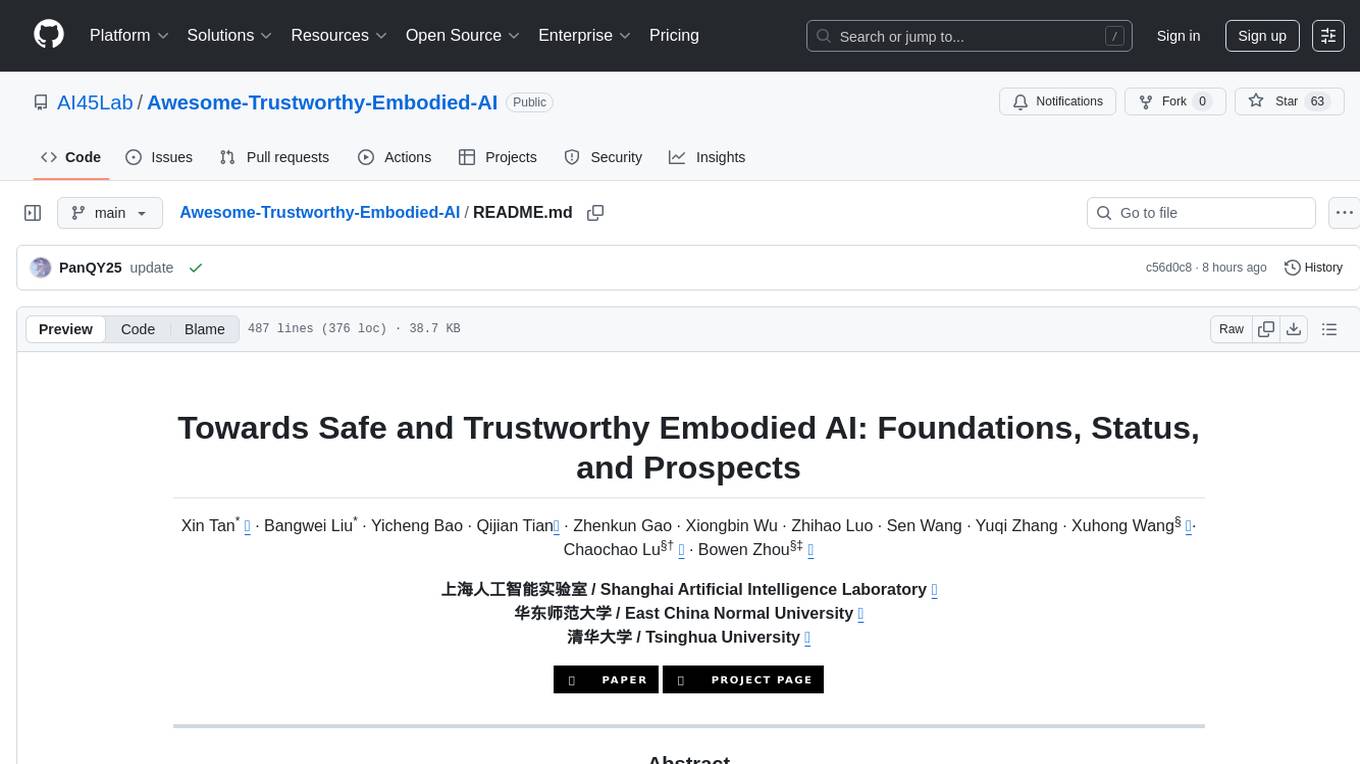 Awesome-Trustworthy-Embodied-AI Screenshot