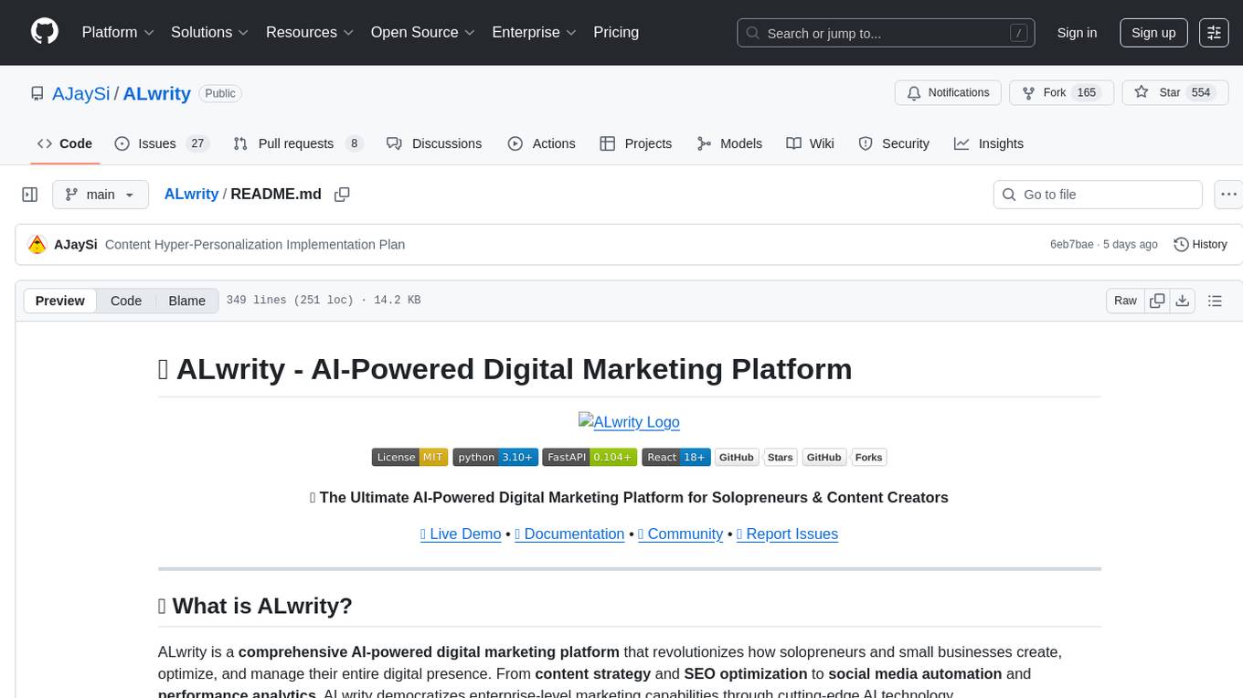 ALwrity Screenshot