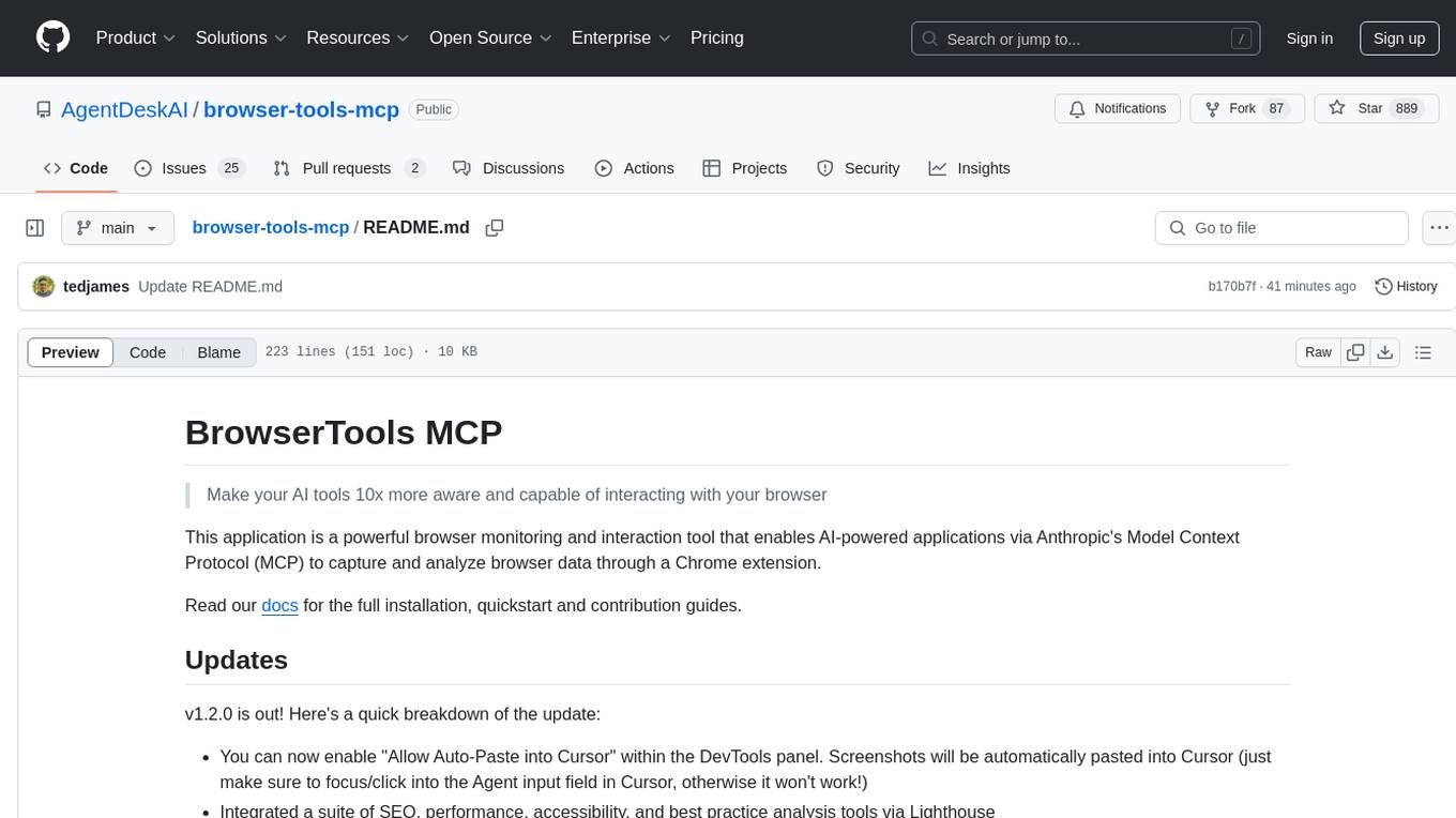 browser-tools-mcp Screenshot