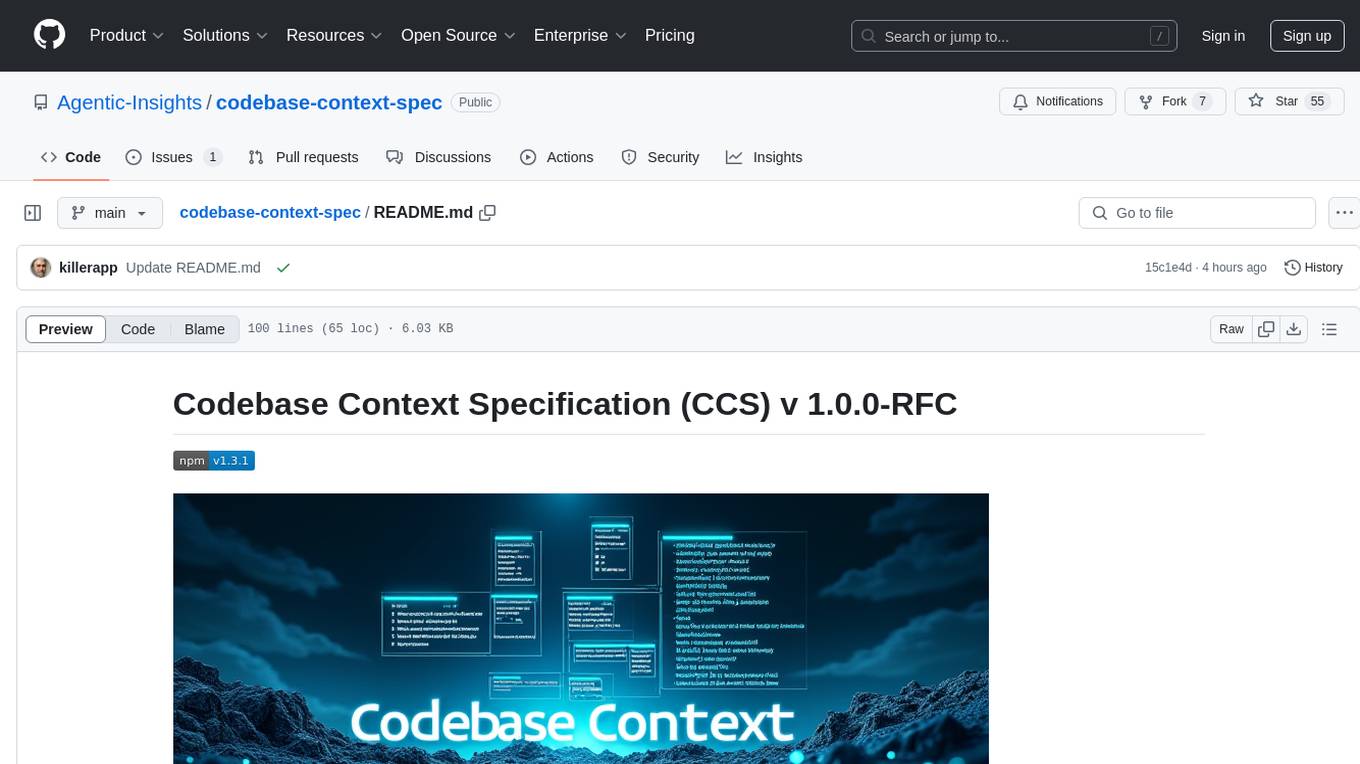 codebase-context-spec Screenshot