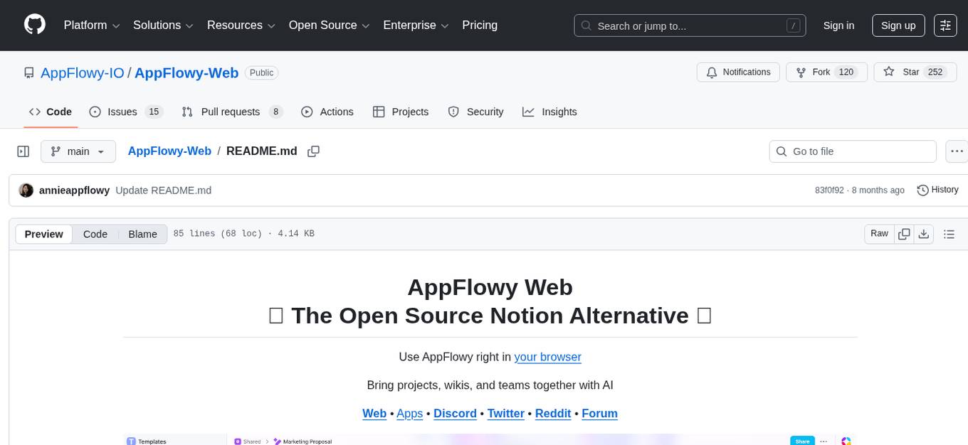 AppFlowy-Web Screenshot