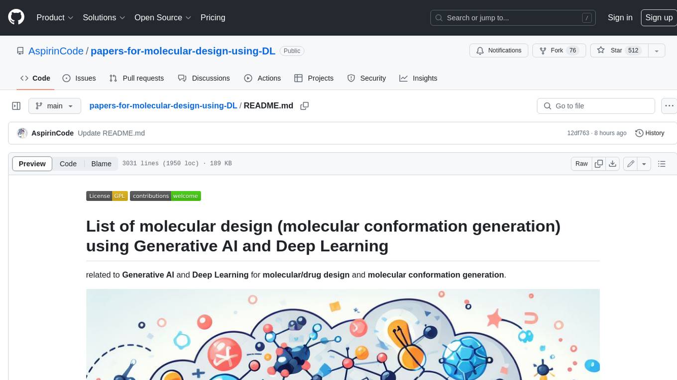 papers-for-molecular-design-using-DL Screenshot