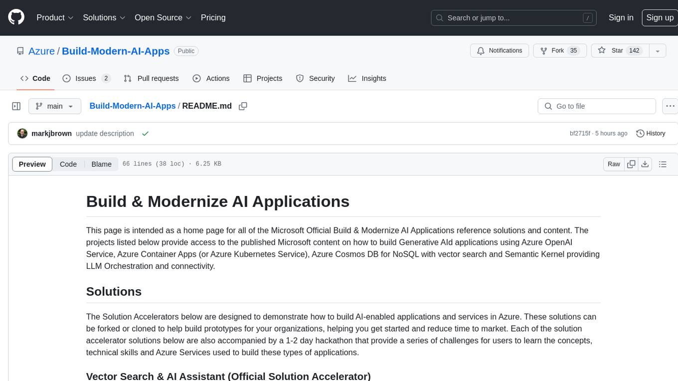 Build-Modern-AI-Apps Screenshot