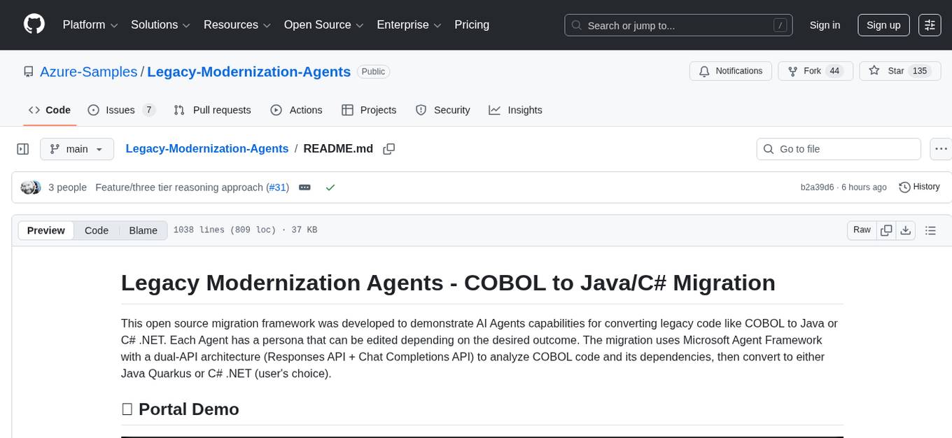 Legacy-Modernization-Agents Screenshot
