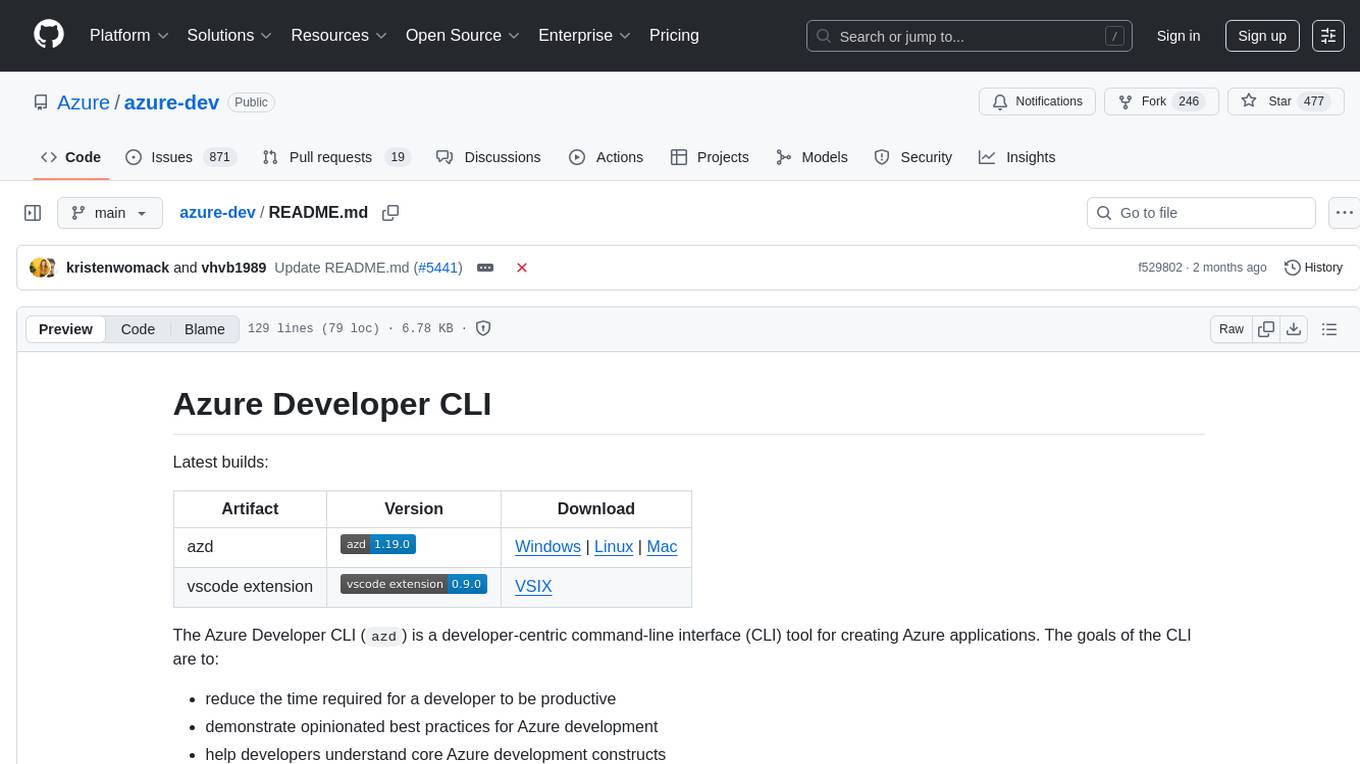 azure-dev Screenshot