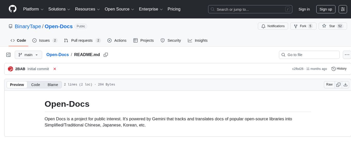 Open-Docs Screenshot
