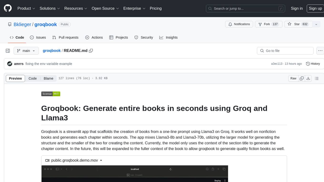 groqbook Screenshot