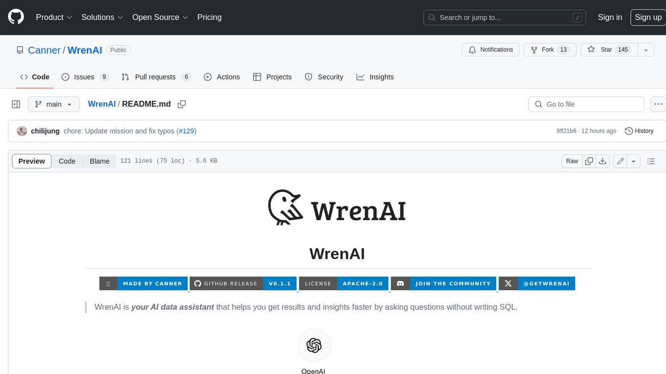 WrenAI Screenshot