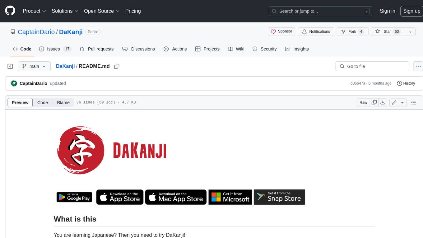 DaKanji Screenshot