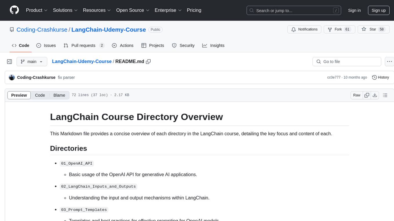 LangChain-Udemy-Course Screenshot