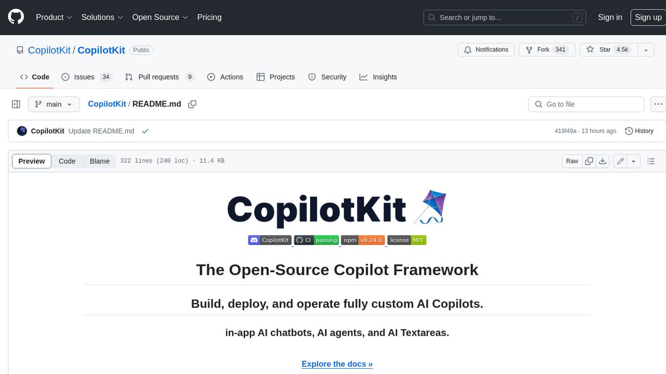 CopilotKit Screenshot