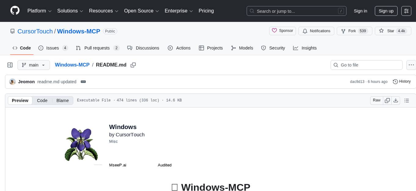 Windows-MCP Screenshot