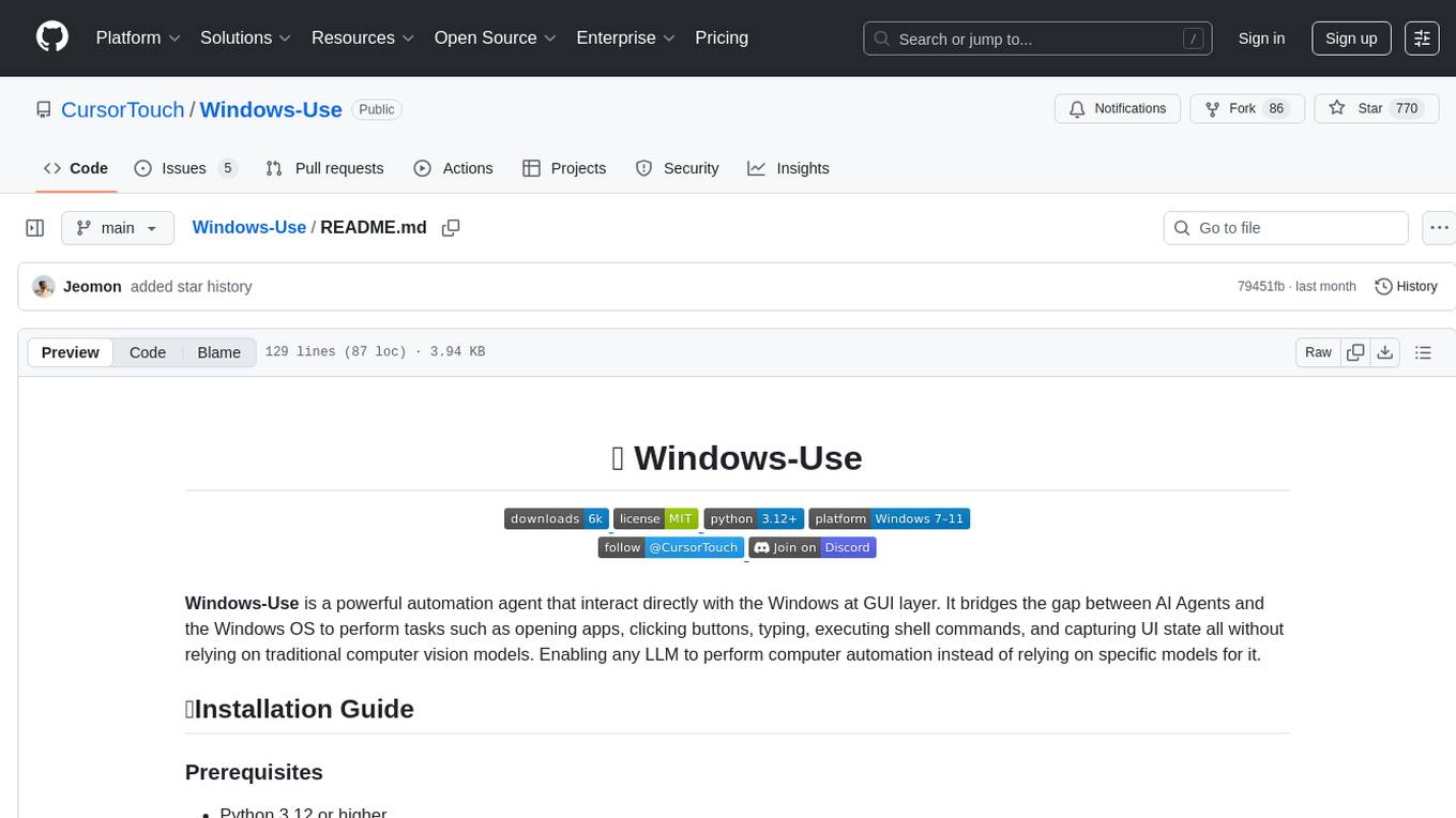 Windows-Use Screenshot