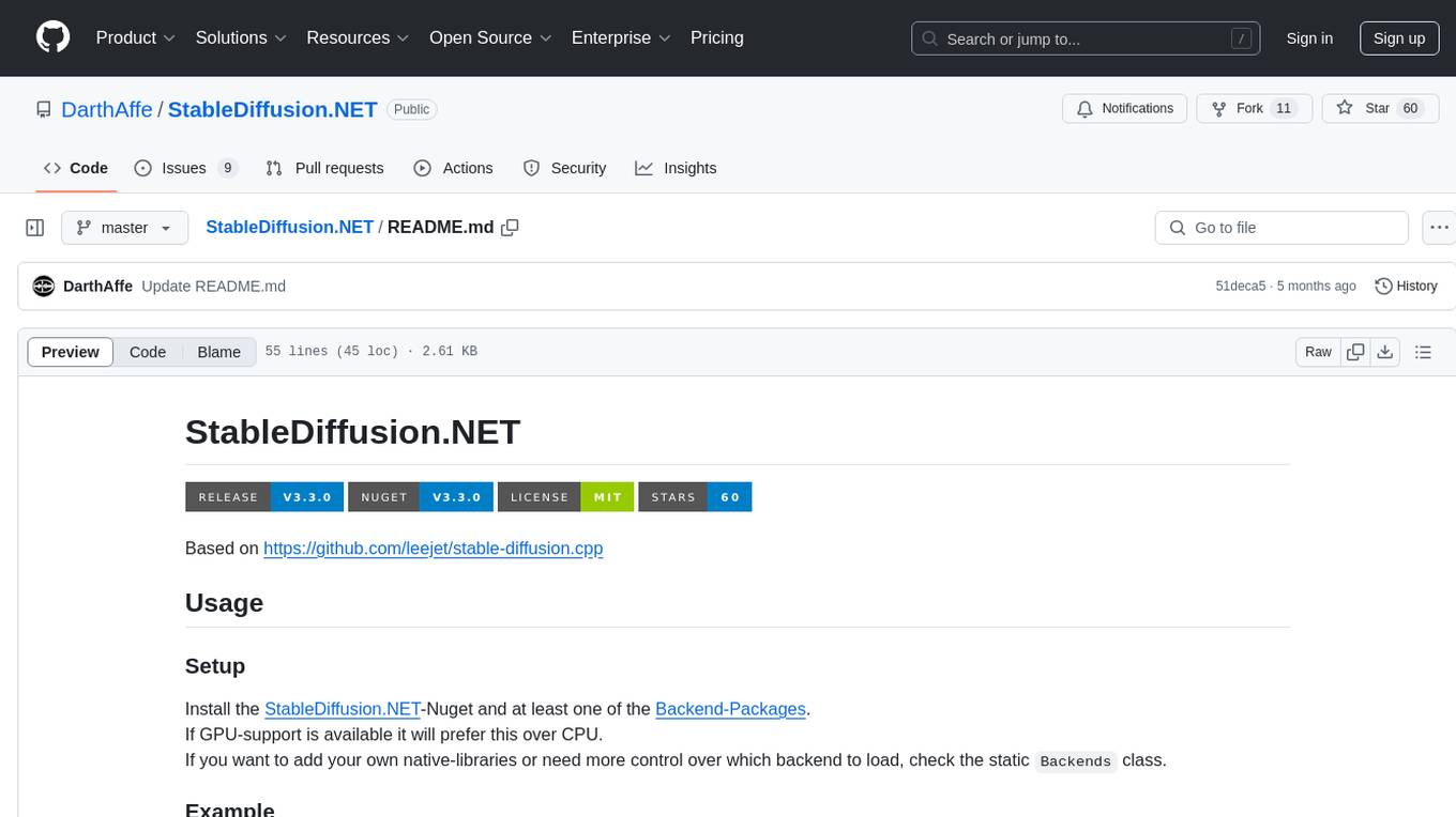 StableDiffusion.NET Screenshot