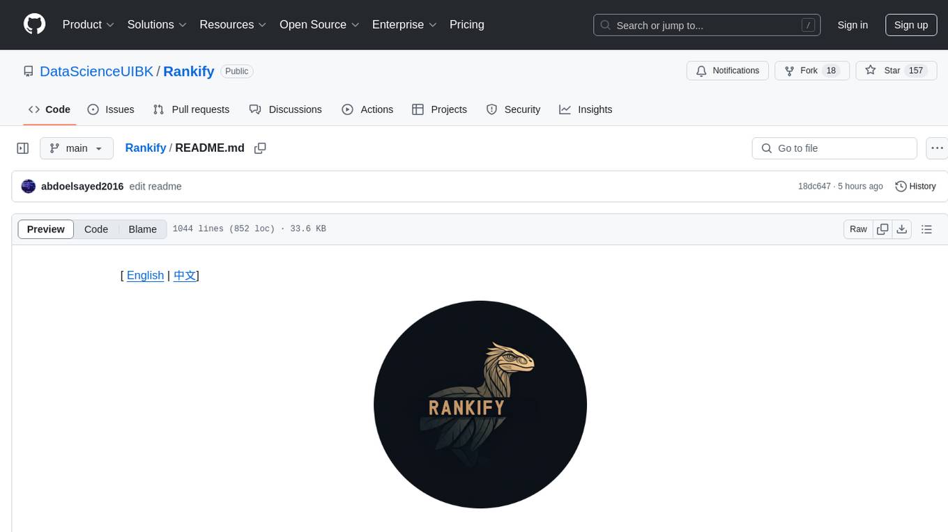 Rankify Screenshot