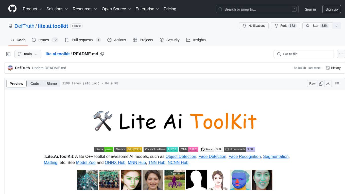 lite.ai.toolkit Screenshot