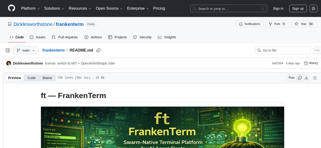 frankenterm Screenshot