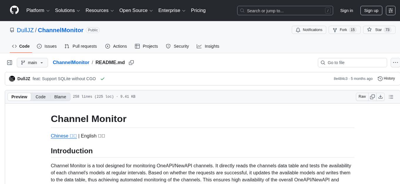 ChannelMonitor Screenshot