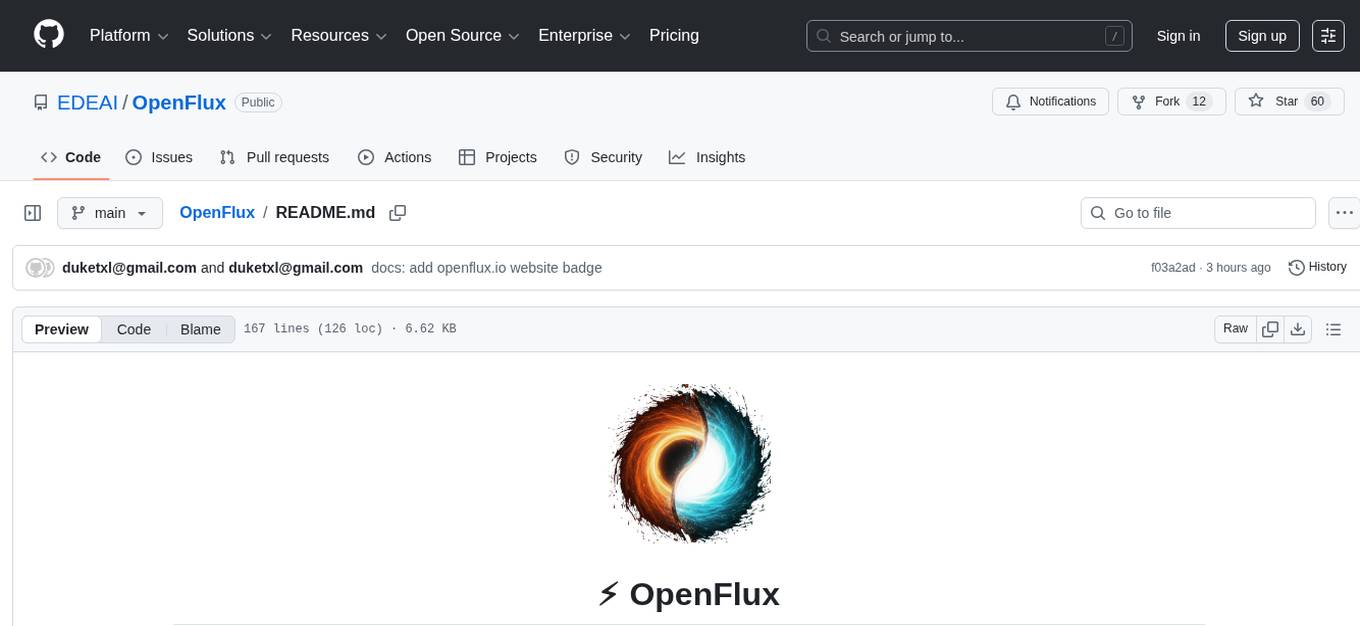 OpenFlux Screenshot
