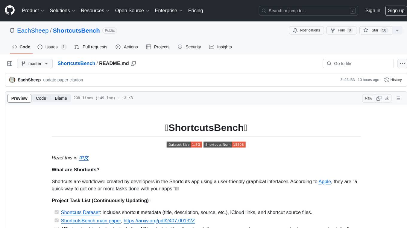 ShortcutsBench Screenshot