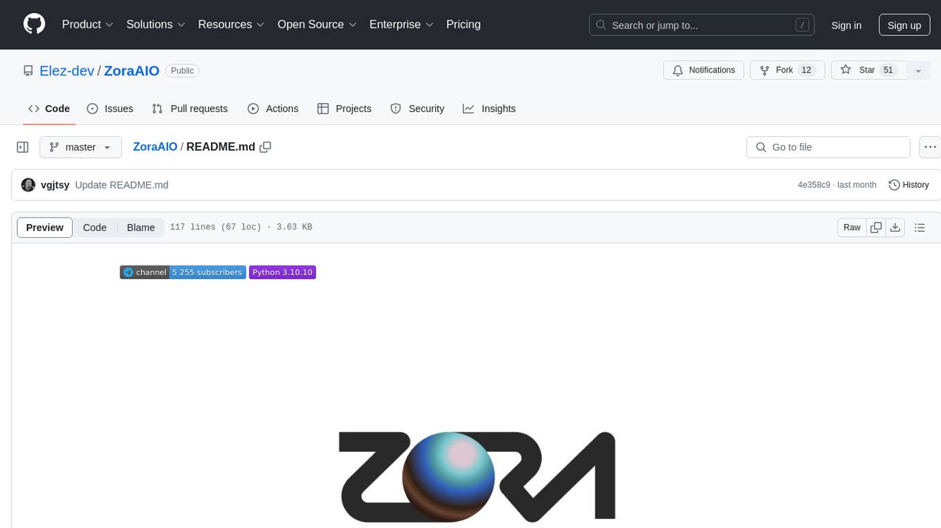 ZoraAIO Screenshot