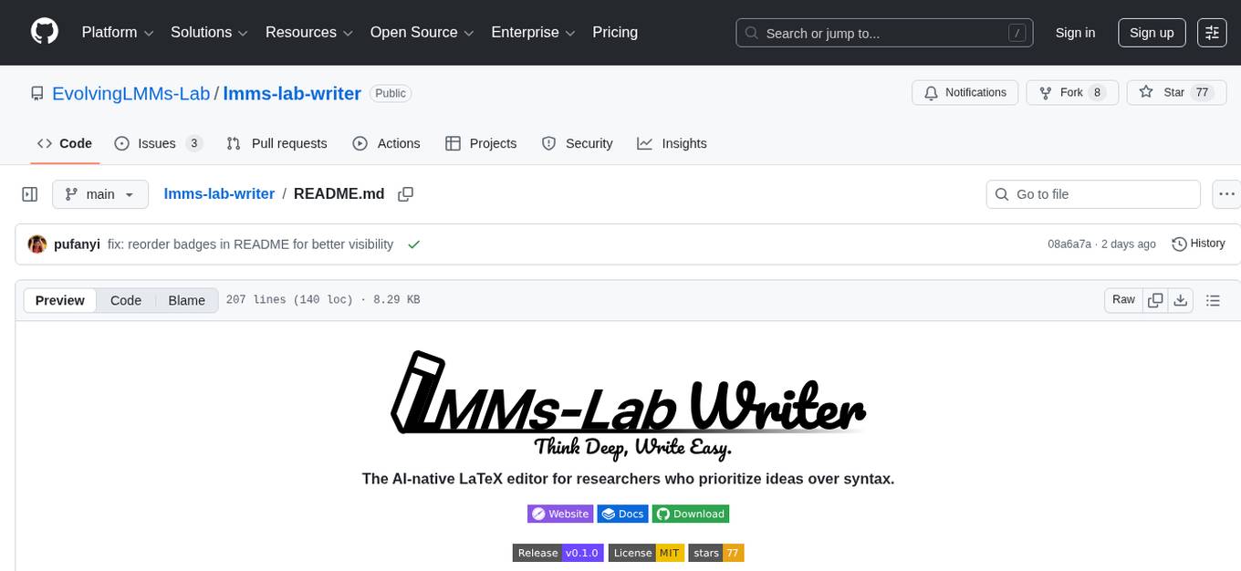 lmms-lab-writer Screenshot