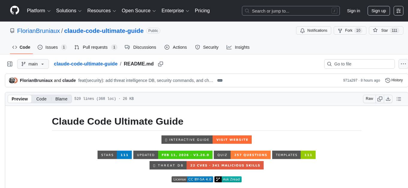 claude-code-ultimate-guide Screenshot