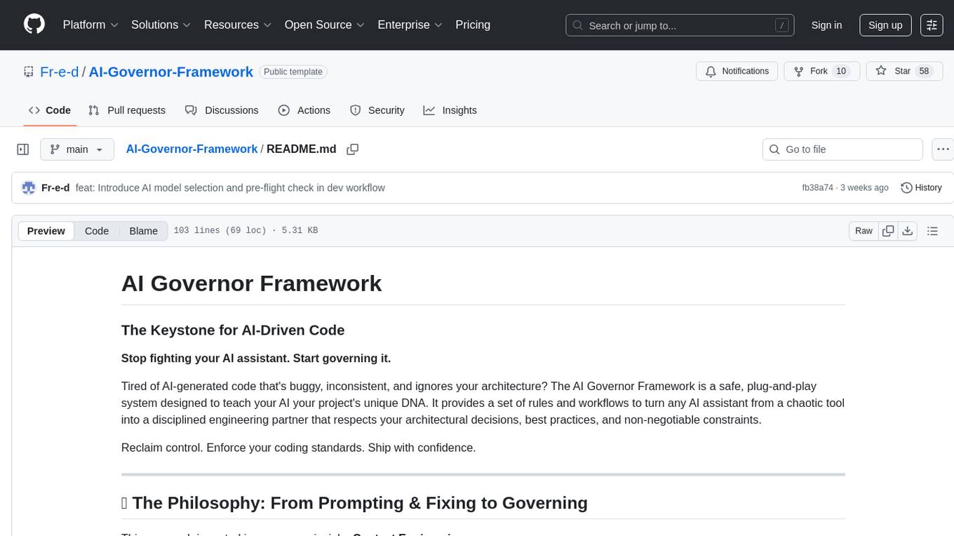AI-Governor-Framework Screenshot
