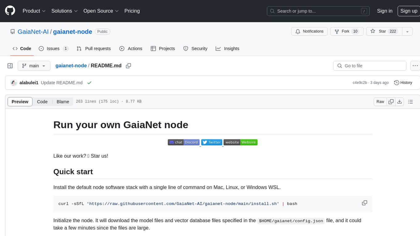 gaianet-node Screenshot