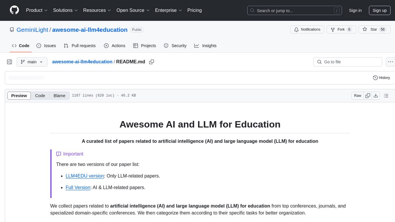 awesome-ai-llm4education Screenshot