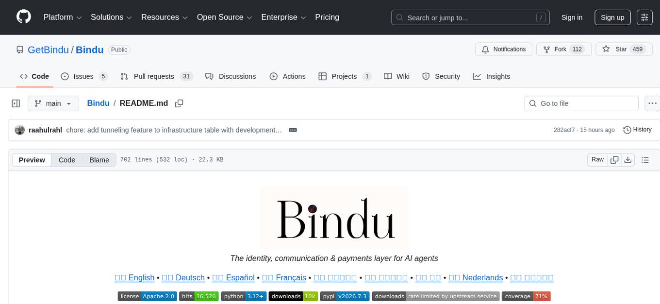 Bindu Screenshot