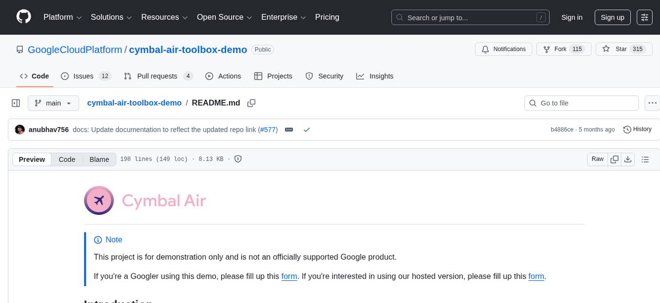 cymbal-air-toolbox-demo Screenshot