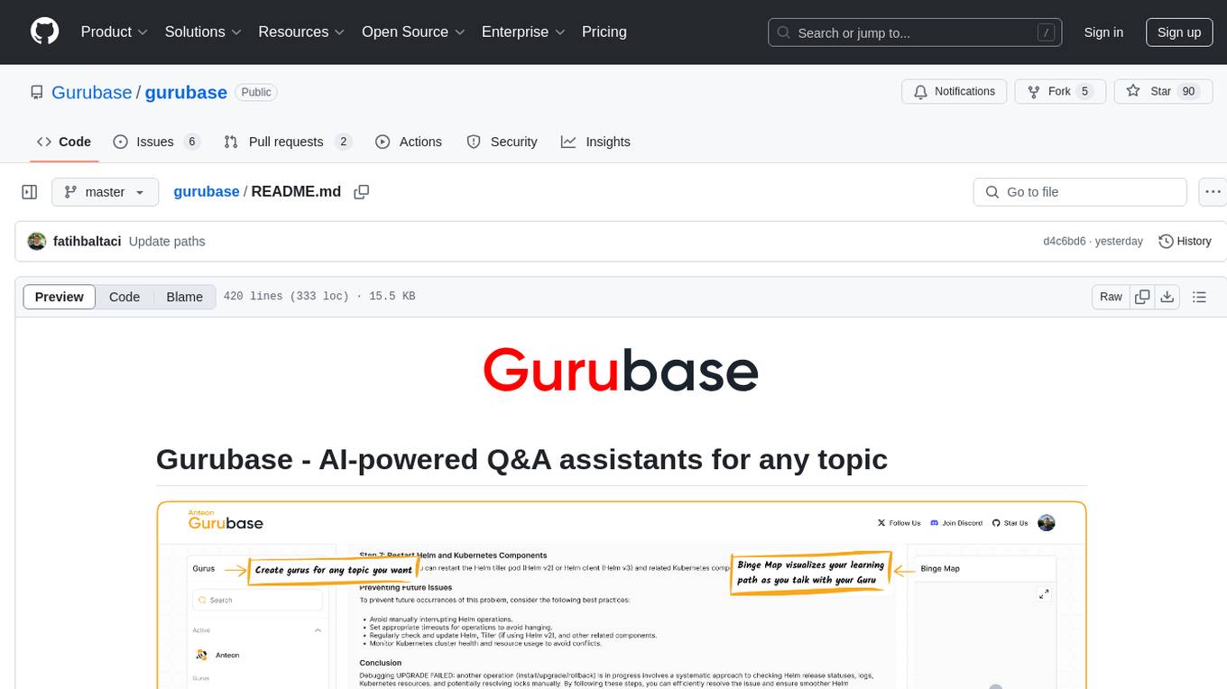 gurubase Screenshot