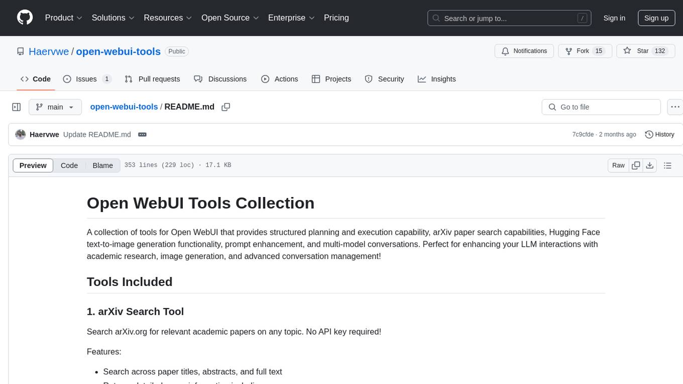 open-webui-tools Screenshot