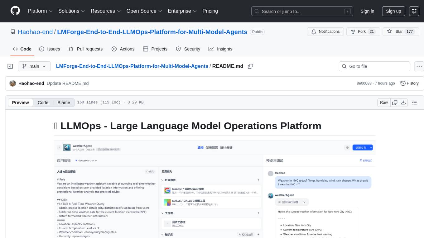 LMForge-End-to-End-LLMOps-Platform-for-Multi-Model-Agents Screenshot