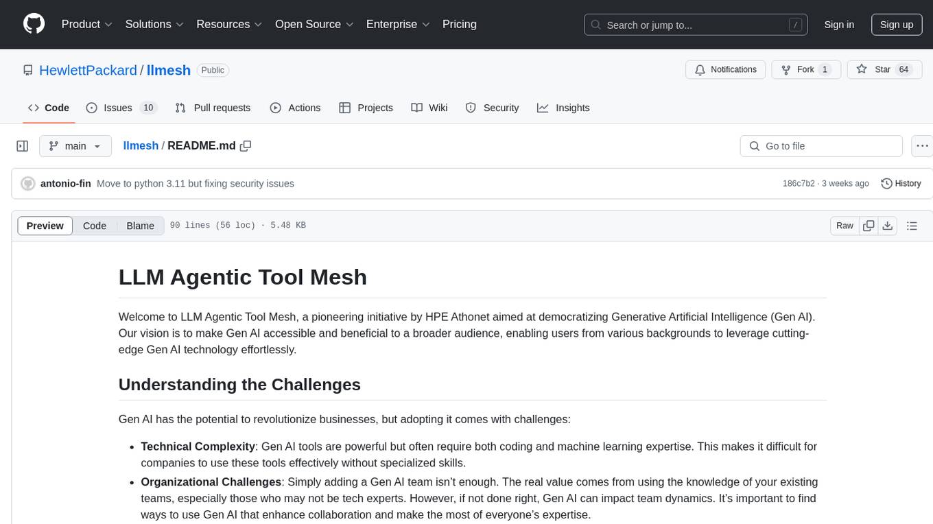 llmesh Screenshot