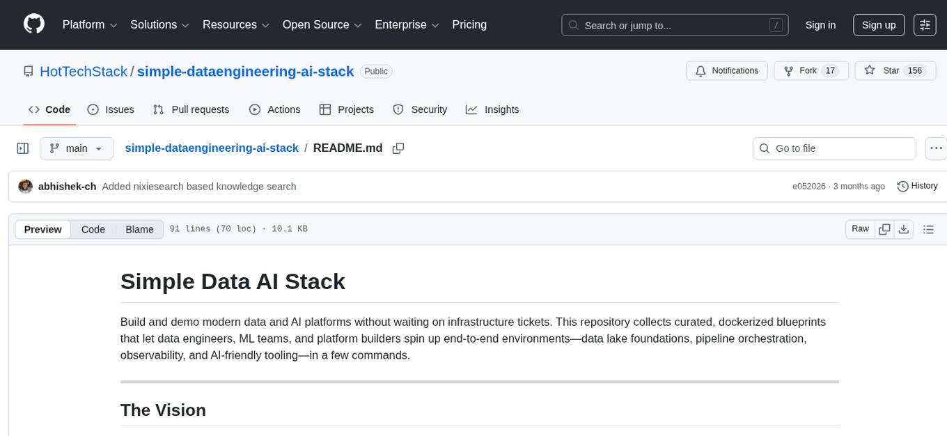 simple-dataengineering-ai-stack Screenshot