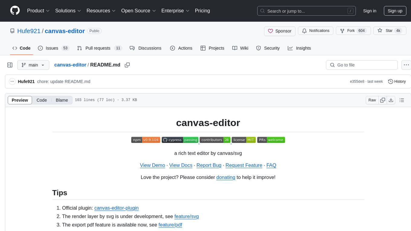 canvas-editor Screenshot