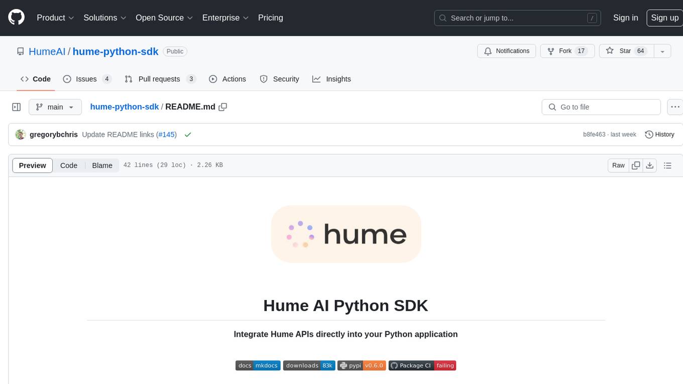 hume-python-sdk Screenshot