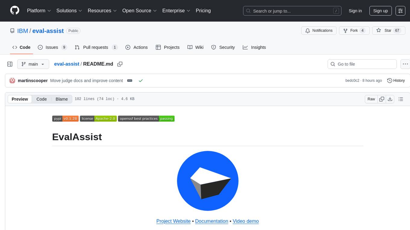 eval-assist Screenshot