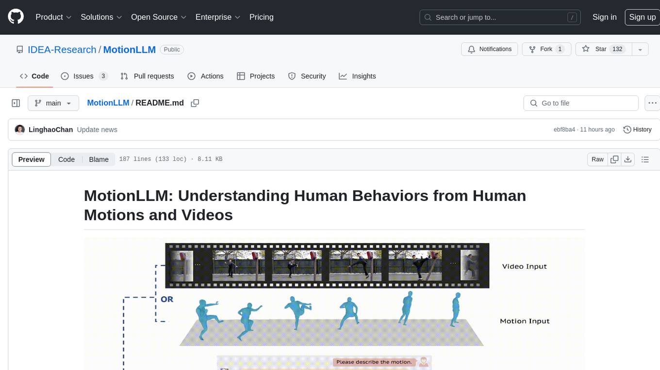 MotionLLM Screenshot