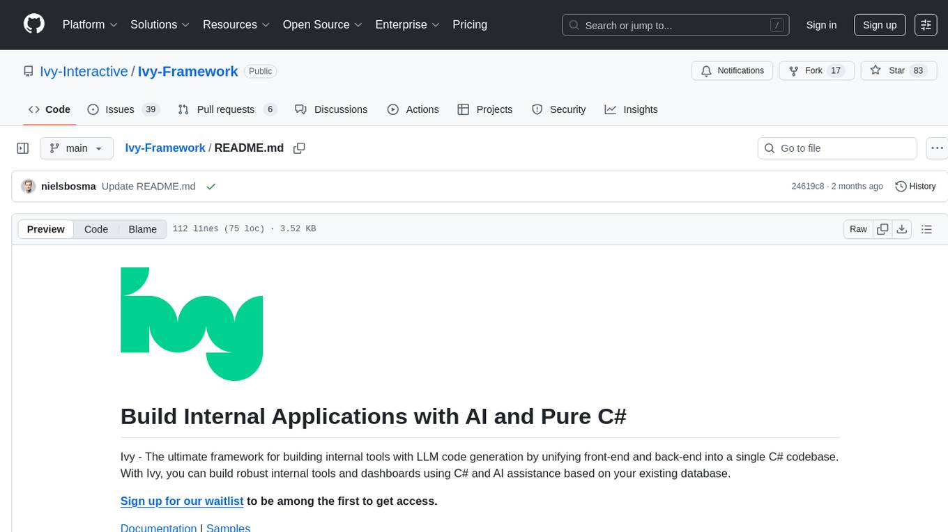 Ivy-Framework Screenshot