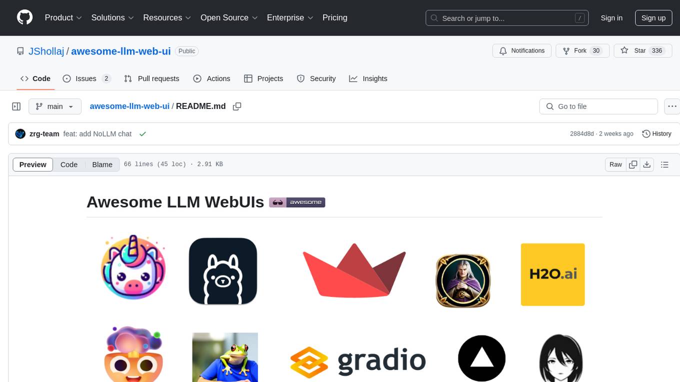 awesome-llm-web-ui Screenshot