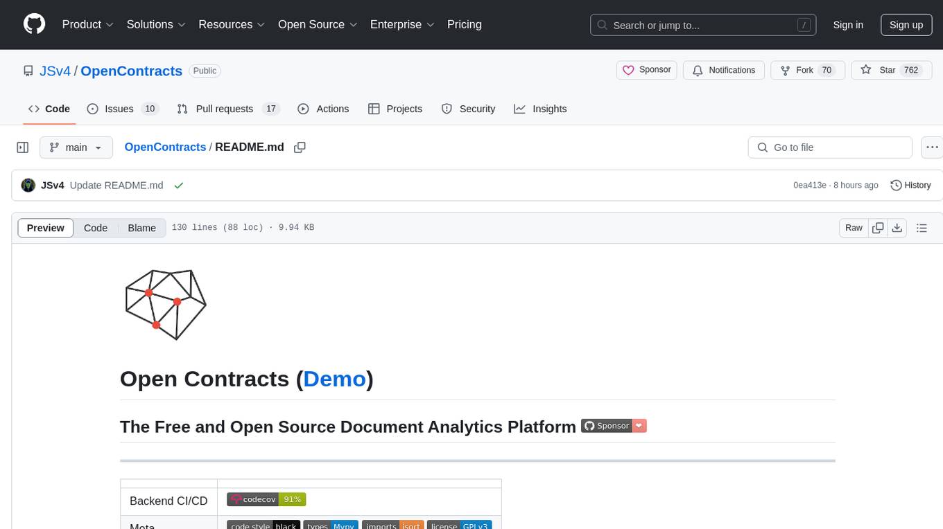 OpenContracts Screenshot