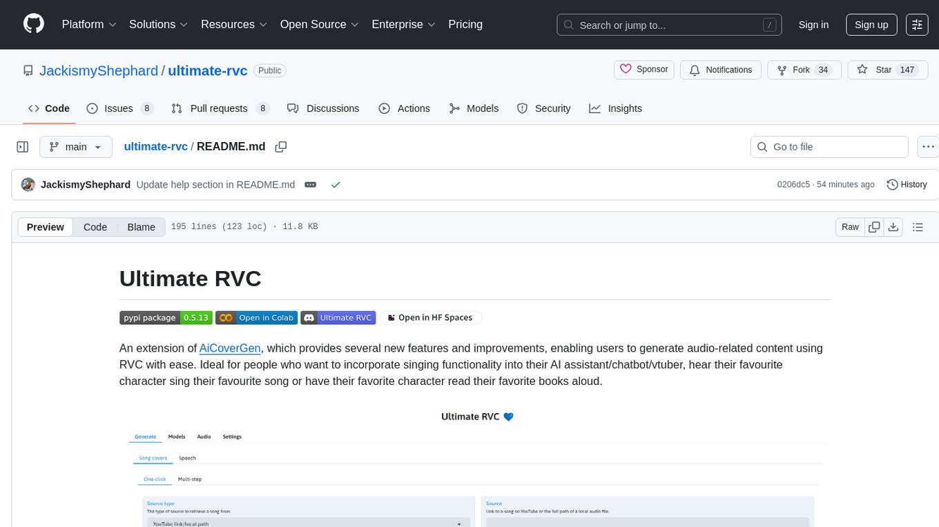ultimate-rvc Screenshot