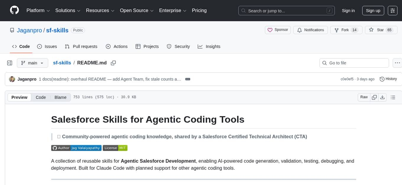 sf-skills Screenshot